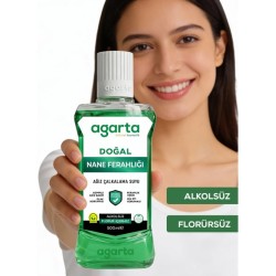 AGARTA AĞIZ BAKIM SUYU 500 ML NANE FERAHLİĞİ ALKOLSÜZ