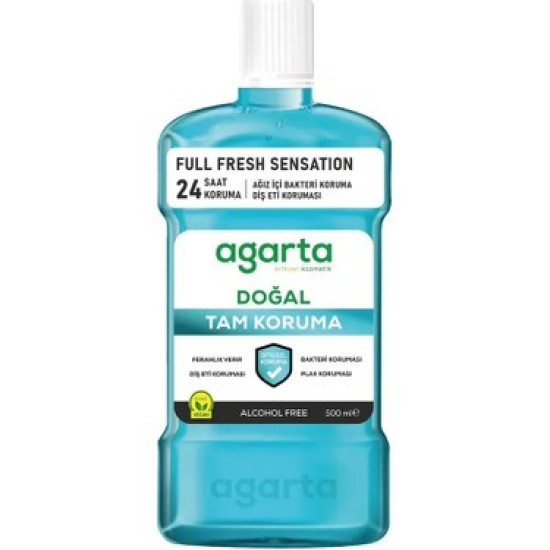 AGARTA AĞIZ BAKIM SUYU 500 ML TAM KORUMA ALKOLSÜZ