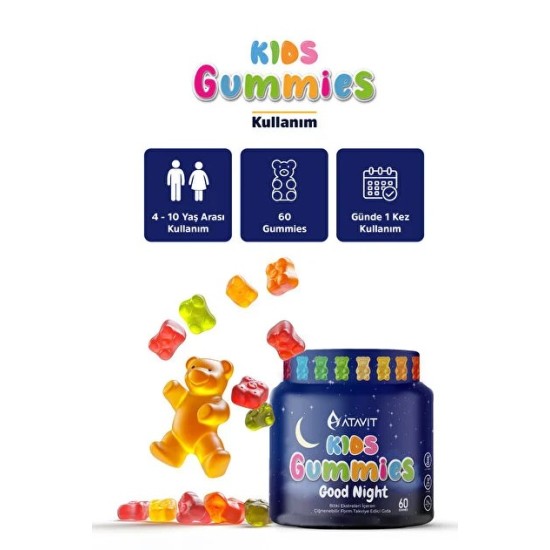 ATAVIT KİDS GOOD NİGHT 60 GUMMİES