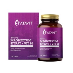 ATAVIT MAGNEZYUM+SITRAT+B6 VIT. 120 TB.