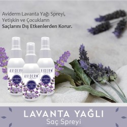 AVİDERM LAVANTA YAĞLI BİTKİSEL BİT KOVUCU SAÇ SPREYİ 100 ML (12'Lİ STAND)