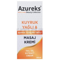 AZUREKS KUYREK YAĞLI & BAMYA TOHUMU YAĞLI MASAJ KREMİ 100 ML 