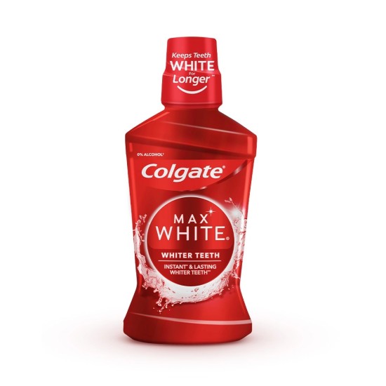 AĞIZ BAKIM GARGARASI COLGATE MAX WHİTE 500 ML ALKOLSÜZ