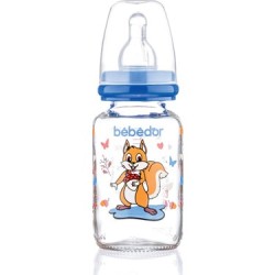 BEBEDOR 30302 DESENLİ CAM BİBERON 125 ML