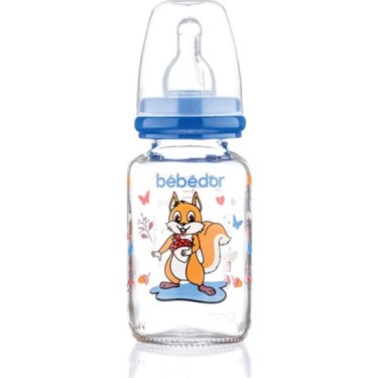 BEBEDOR 30302 DESENLİ CAM BİBERON 125 ML