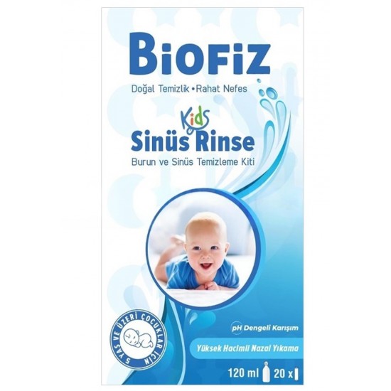BİOFİZ SİNÜS RİNSE KİDS 120 ML+20 SOLÜSYON POŞETİ