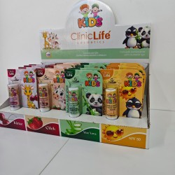 DUDAK BAKIM-CLİNİCLİFE KİDS LIP BALM 24'LÜ KARMA STAND