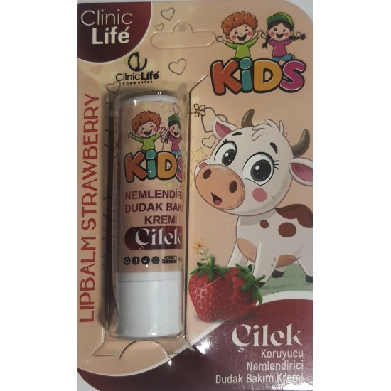 DUDAK BAKIM-CLİNİCLİFE KİDS LIP BALM ÇİLEK