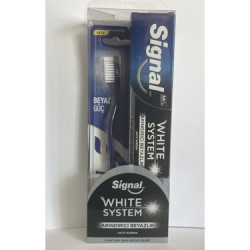 DİŞ MACUNU SİGNAL WHİTE SYSTEM ARINDIRICI BEYAZ 75 ML + FIRÇA HEDİYELİ