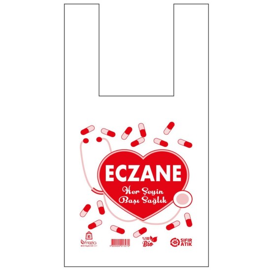 ECZANE POŞETİ ATLET ORTA BOY 130'LU (23X45)