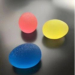 EL EGZERSİZ TOPU OVAL SİLİKON SARI(EKSTRA YUMUŞAK) ORZEN