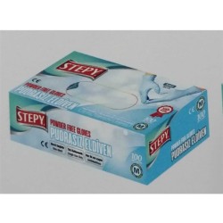 ELDİVEN STEPY GLOVES MAVİ LARGE PUDRASIZ 100'LÜ