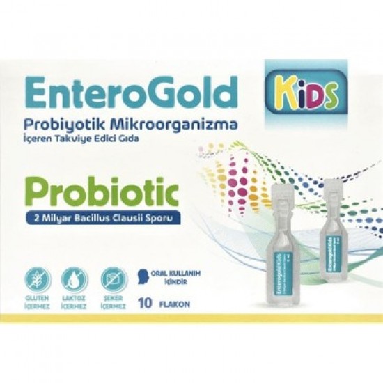 ENTEROGOLD PROBİYOTİK KIDS 10 FLK