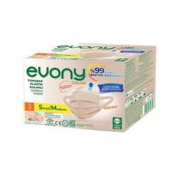 MASKE EVONY S/M COLOR BEJ 50'Lİ