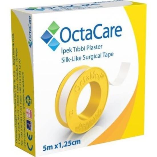 FLASTER İPEK TIBBİ 5MX1,25CM OCTACARE 