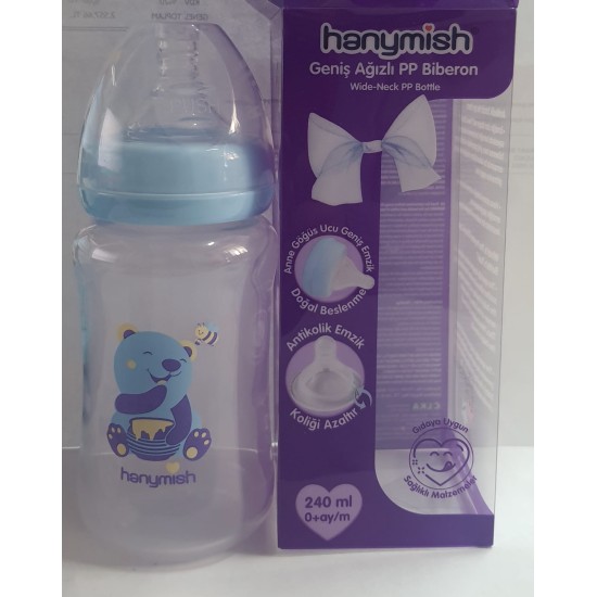 HANYMİSH 436 GENİŞ AĞIZLI PP BİBERON 240 ML