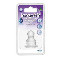 HANYMİSH 464 SİLİKON BİBERON DAMAKLI EMZİĞİ NO:2