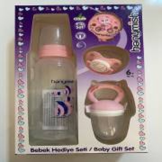 HANYMİSH 656 YENİ DOĞAN HEDİYE SETİ 4'LÜ- PEMBE