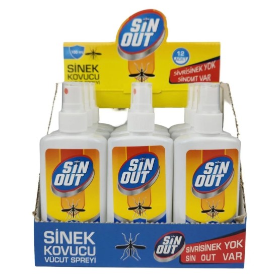HAŞERE SİNOUT SİNEK KOVUCU VÜCUT SPREYİ  100 ML
