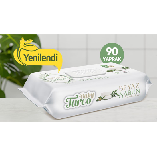 ISLAK MENDİL BABY TURCO BEYAZ SABUN 90 LI ISLAK MENDİL BABY TURCO BEYAZ SABUN 90 LI