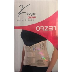 KORSE LUMBOSAKRAL ÇELİK BALENLİ 32 CM STANDART BEDEN ORZEN