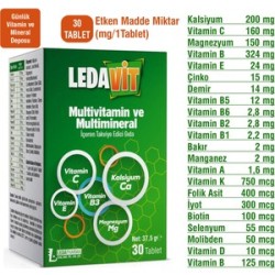 LEDAVİT MULTİVİTAMİN 30 TABLET