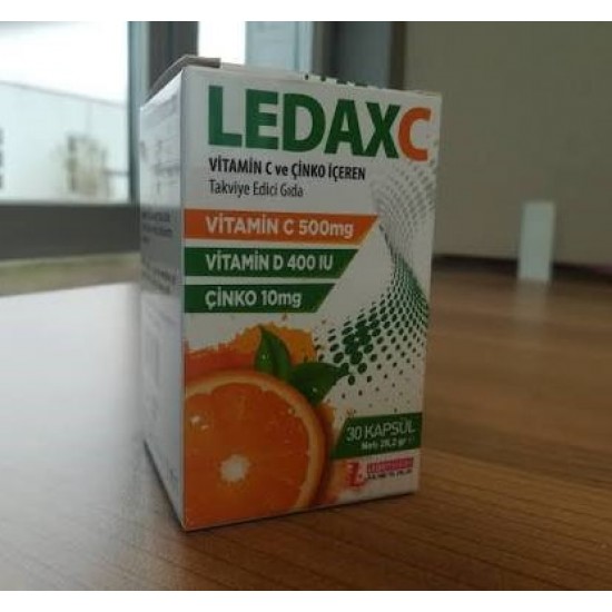 LEDAX C VİTAMİN C D VE ÇİNKO İÇEREN 30 KAPSÜL