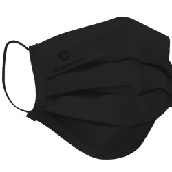 MASKE SİYAH MELTBLOWNLU 10'LU