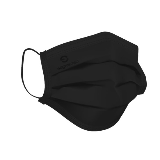 MASKE SİYAH MELTBLOWNLU 10'LU