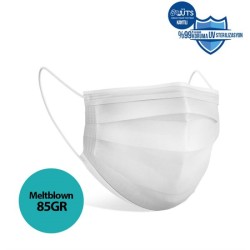 MASKE TURKUAZ BEYAZ MELTBLOWNLU 50 Lİ