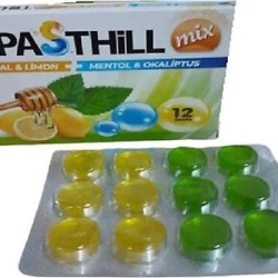PASTİL-PASTHİLL MİX BAL LİMON MENTOL OKALIPTUS 12 PASTİL