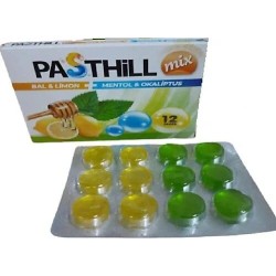 PASTİL-PASTHİLL MİX BAL LİMON MENTOL OKALIPTUS 12 PASTİL