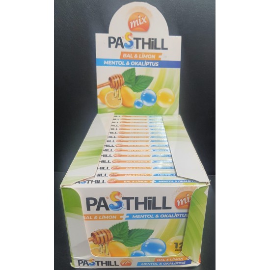 PASTİL-PASTHİLL MİX BAL LİMON MENTOL OKALIPTUS 15'Lİ STAND