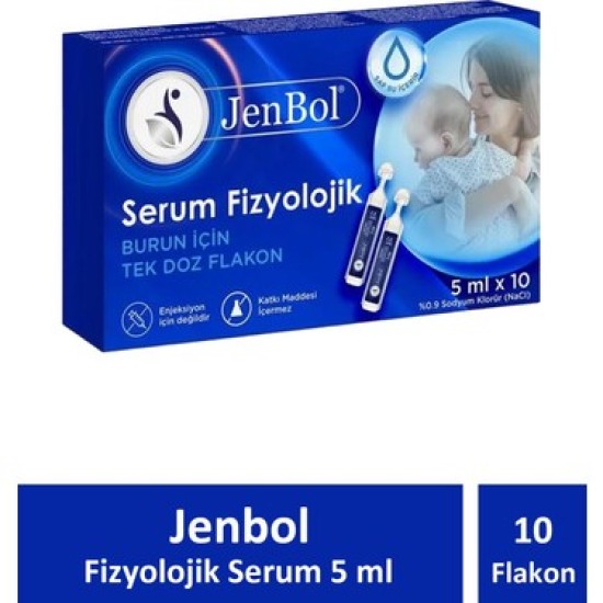 SERUM FİZYOLOJİK 5ML X 10 FLAKON JENBOL