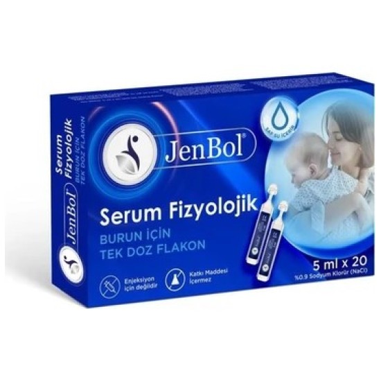 SERUM FİZYOLOJİK 5ML X 20 FLAKON JENBOL