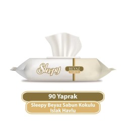 SLEEPY BEYAZ SABUN ISLAK HAVLU 90'LI