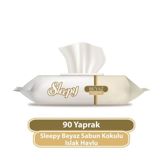 SLEEPY BEYAZ SABUN ISLAK HAVLU 90'LI SLEEPY BEYAZ SABUN ISLAK HAVLU 90'LI