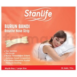 STANLİFE BURUN BANDI BÜYÜK BOY 10'LU