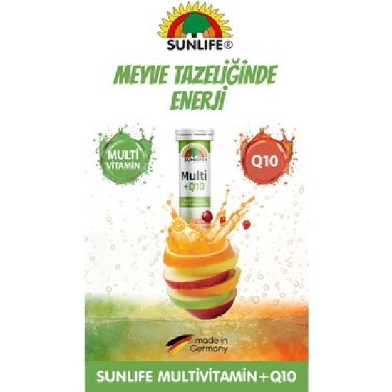 SUNLİFE MULTİVİTAMİN MİNERAL Q10 20 EFF TABLET