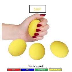 SİLİKON STRES TOPU SARI-EXTRA YUMUŞAK-SMOOTHFİX