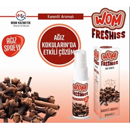 WOM FRESHISS AĞIZ SPREYİ - KARANFİL  AROMALI
