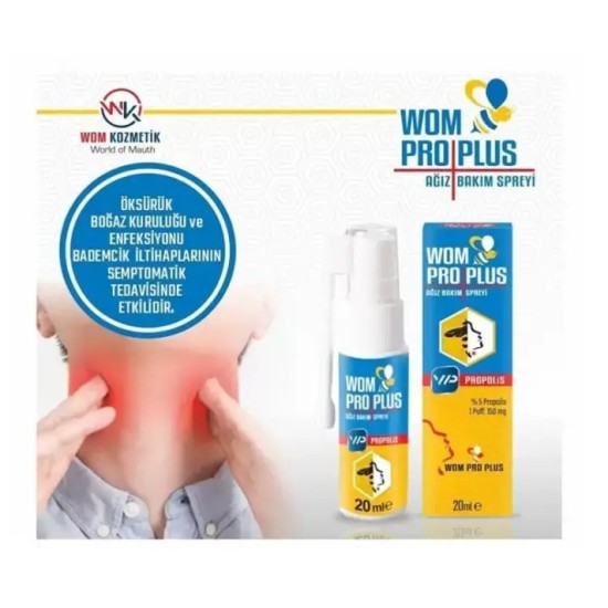 WOM PRO PLUS AGIZ BAKIM SPREYİ 20 ML