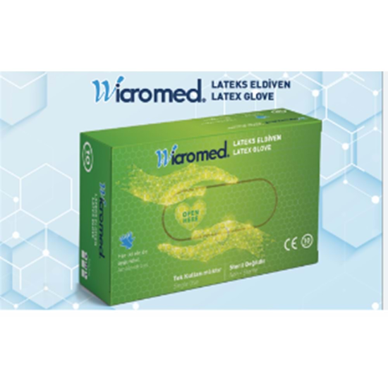 ELDİVEN WİCROMED PUDRALI LATEX 10'LU MEDİUM ELDİVEN WİCROMED PUDRALI LATEX 10'LU MEDİUM