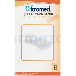 YARA BANDI ŞEFFAF (TRANSPARENT) 20'Lİ WİCROMED 