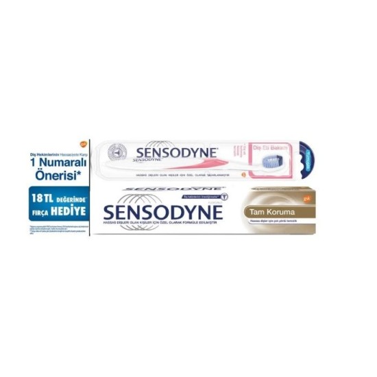 DİŞ MACUNU SENSODYNE TAM KORUMA 75 ML+DİŞ FIRÇASI